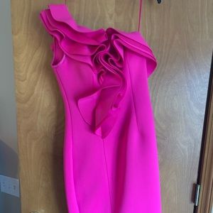 Hot pink cocktail dress